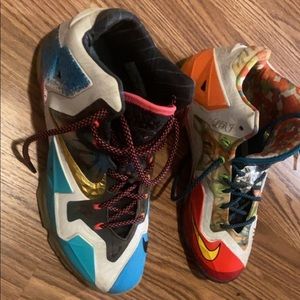 What the lebrons, colorful, size 10, mens